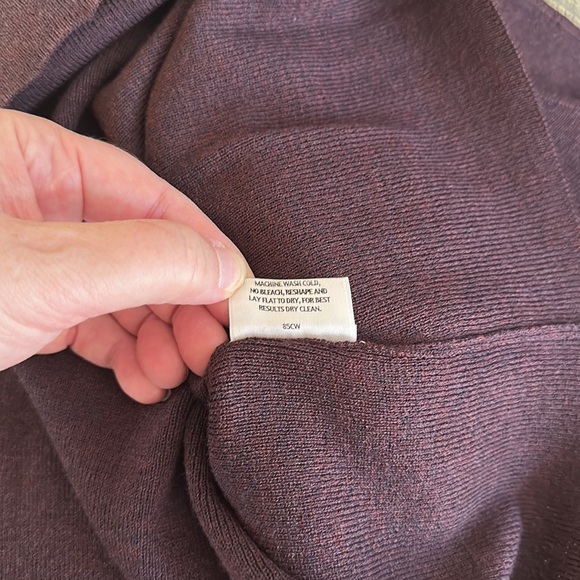 Eileen Fisher plum 100% Italian wool vest in EUC - Picture 7 of 9